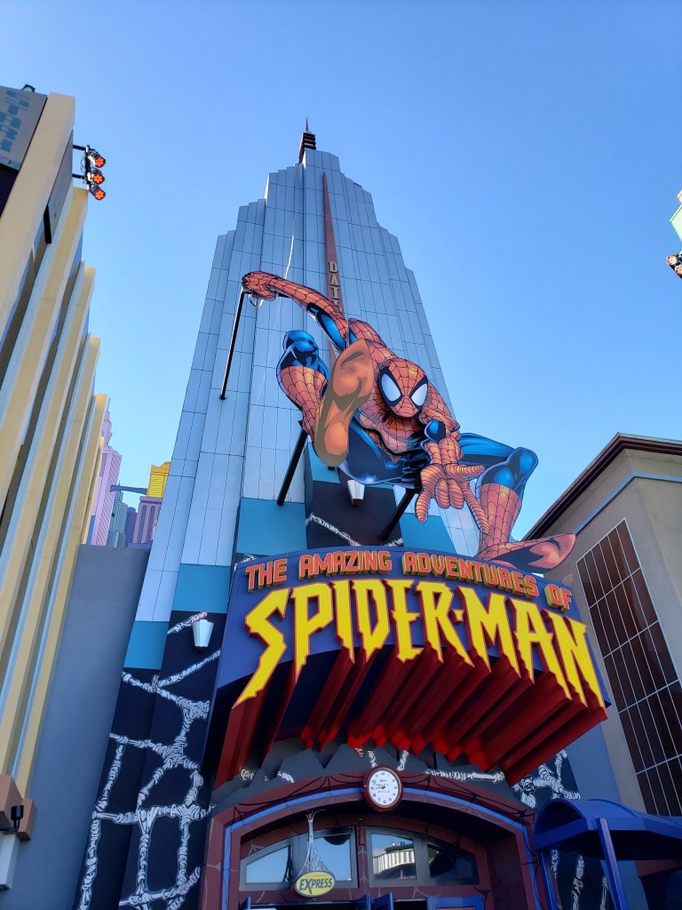 islands of adventure spiderman ride